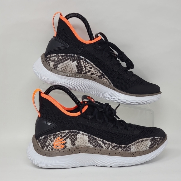 Under Armour Curry 8 Flow ColdBlooded Snake Skin 3024430-005 Youth Size Multi - Picture 1 of 11